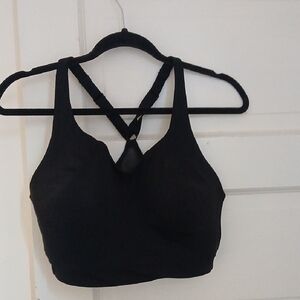 Athleta Black Sports Bra with Strappy Back